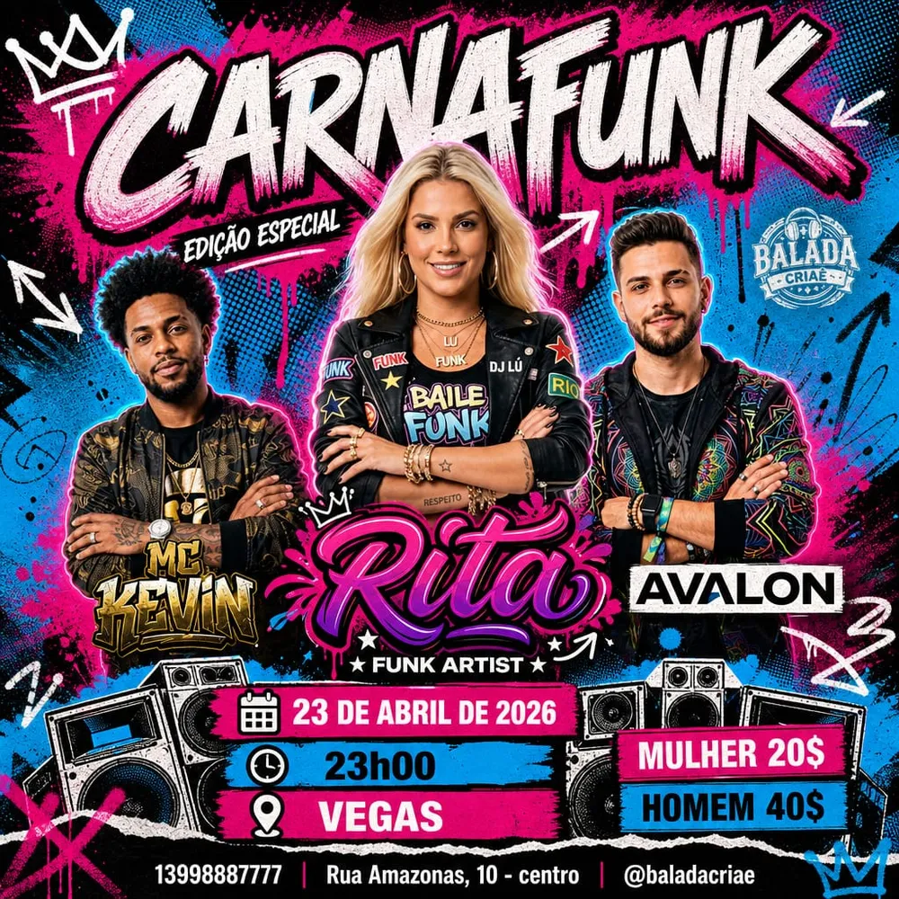 Flyer feito no Criaê